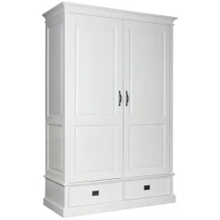 Armoire à linge 2 portes 2 tiroirs - démontable "Monique"