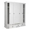 Armoire à linge 3 portes 2 tiroirs - démontable "Monique"