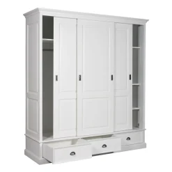 Armoire à linge 3 portes 2 tiroirs - démontable "Monique"