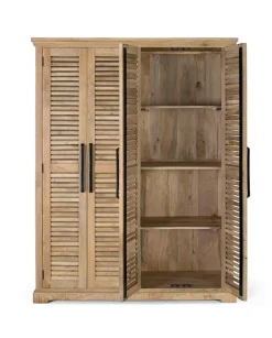 Armoire 4 portes bois massif en manguier – Paran