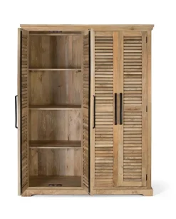 Armoire 4 portes bois massif en manguier – Paran