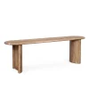 Banc arrondi bois massif | Acacia Ellipse Naturel