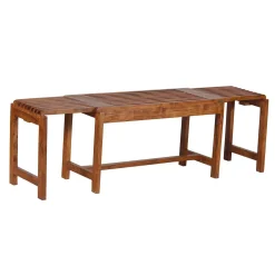 Banc extensible en acacia | Acacia Bradford