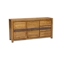 Buffet 2 portes 3 tiroirs | Acacia Tatoo