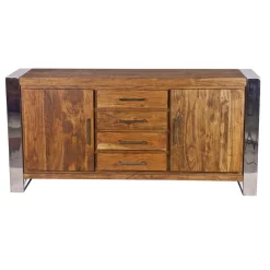 Buffet 2 portes 4 tiroirs PM | Acacia Stainless III
