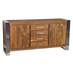 Buffet 2 portes 4 tiroirs PM | Acacia Stainless III