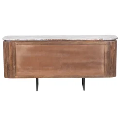 Buffet 4 portes plateau marbre | Manguier Kfir II