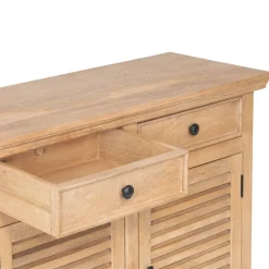 Buffet 3 tiroirs 3 portes bois massif en manguier – Paran