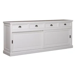 Buffet bas 2 portes 4 tiroirs | Pin Charme
