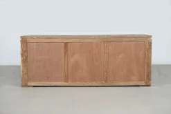 Buffet bois massif sculpté bicolore 3P 3T | Acacia Maya