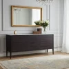 Buffet bois plateau marbre blanc 3T | Manguier Amsterdam