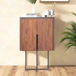 Buffet Haut 2P plateau marbre noir | Manguier Kfir