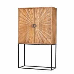 Buffet haut sculpté manguier | Solaris II