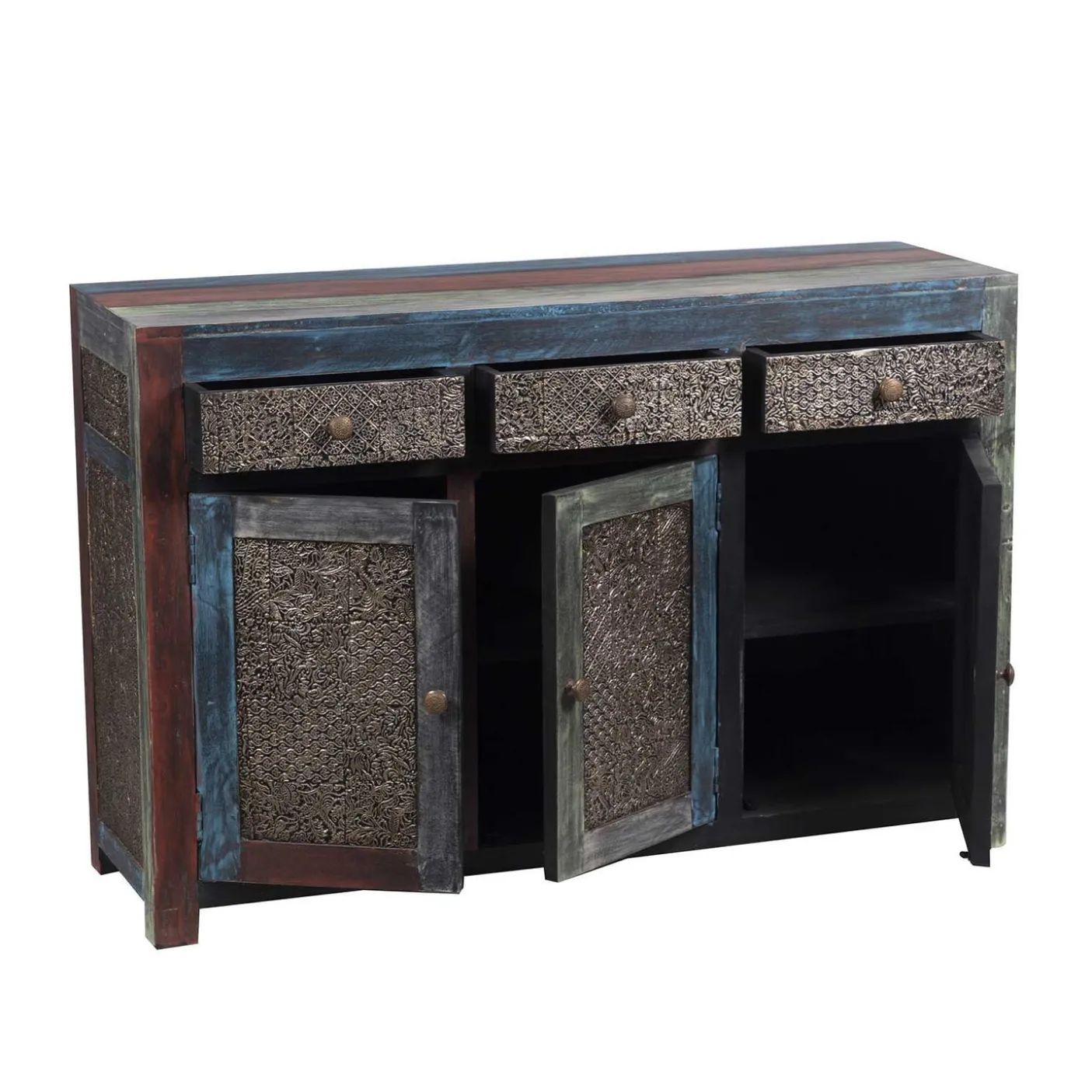 Buffet sculpté multicolore | Manguier Pushkar