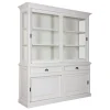 Buffet Vaisselier deux corps 2x2 portes 2 tiroirs | Pin Charme