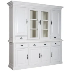 Buffet vaisselier 2x4 portes 5 tiroirs "Romance"