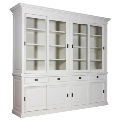 Buffet vaisselier 2x4 portes 4 tiroirs "Romance"