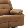 Canapé cuir 3 places, 2 relax manuel | Sydney Beige