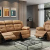 Canapé cuir 3 places, 2 relax électriques | Sydney Beige