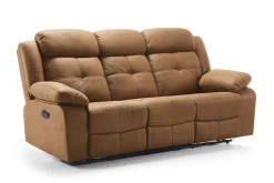 Canapé cuir 3 places, 2 relax électriques | Sydney Beige