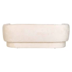 Canapé Donatella blanc chenille fire retardant (FR-Bergen 900 blanc chenille)