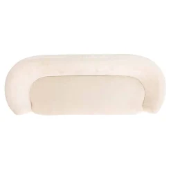 Canapé Donatella blanc chenille fire retardant (FR-Bergen 900 blanc chenille)