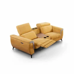 Canapé home cinema 2 places relax avec accoudoir central Mina