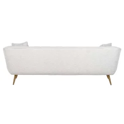 Canapé Huxley blanc Bouclé / brossé or (Copenhagen 900 Bouclé blanc)