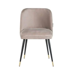 Chaise Alicia khaki velours fire retardant (FR-Quartz 903 Khaki)