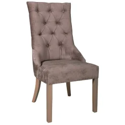 Chaise avec boutons argentés "Julia"