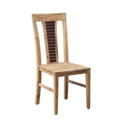 Chaise bois bicolore "Acacia Luxor"
