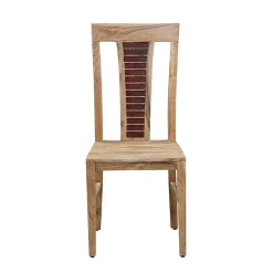 Chaise bois bicolore 