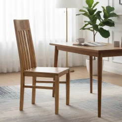 Chaise bois strié | Acacia Verone