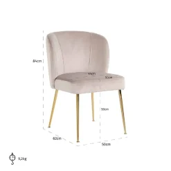 Chaise Cannon Khaki / brossé or (Quartz Khaki 903)