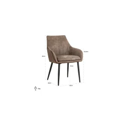 Chaise Chrissy PU leather