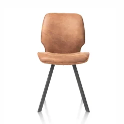 Chaise Cuir Cognac | Sasha
