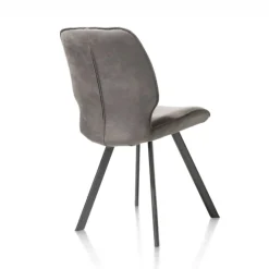 Chaise Cuir Noir Casse | Sasha