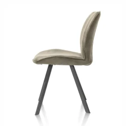 Chaise Cuir Olive | Sasha