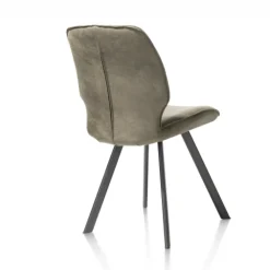Chaise Cuir Olive | Sasha