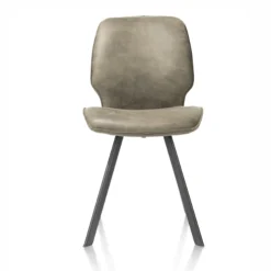 Chaise Cuir Olive | Sasha