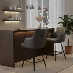 Chaise de bar anthracite | Eran