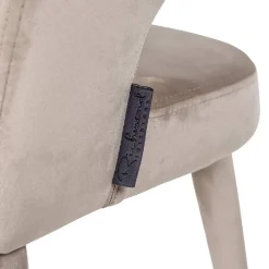 Chaise Gia Khaki velours Fire retardant (FR-Quartz 903 Khaki)