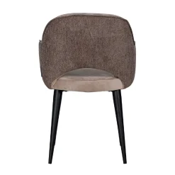 Chaise Giovanna avec accoudoir Quartz Khaki / Alaska Stone