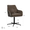 Chaise Lucy pivotante 63x68