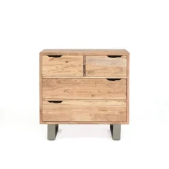 Commode 4 tiroirs en acacia massif | Acacia Forest