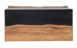 Commode 3 tiroirs en bois massif acacia - Black