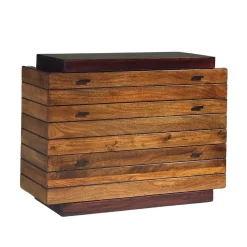 Commode bois massif bicolore 3T | Manguier Herods