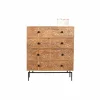 Commode sculptée 4 tiroirs en bois manguier massif - Sculture