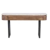 Console 2 tiroirs plateau marbre | Manguier Kfir III