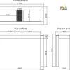 Console bois nature plateau cannage | Acacia Tatoo II